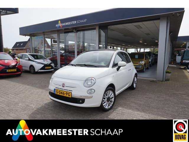 Fiat 500C 1.2 Lounge Cabrio , Incl nw apk/beurt & 6 mnd garantie